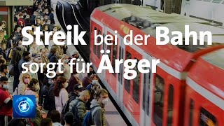 Streik bei der Bahn sorgt für Ärger [upl. by Adneram]