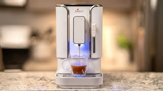 Concierge Elite Diamond White Fully Automatic Whole Bean Espresso and Cappuccino Machine [upl. by Cerallua896]