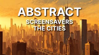 Sun cities modular ambient ScreenSaver Tv  Vidéo relaxante économiseur décran Synthétiseur [upl. by Garzon806]