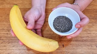 SUBSTITUA O PÃO em 3 MIN Misture BANANA e CHIA Delícia SEM AÇÚCAR E FARINHA Fibras e Proteínas [upl. by Jamima]