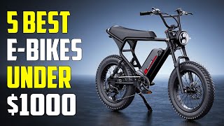 5 Best Electric Bikes Under 1000 2025  Best EBike Under 1000 [upl. by Eugnimod528]