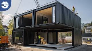 Building a 2Floor Shipping Container Home with a Terrace Start to Finish mlgkontejneri3283‬ [upl. by Kape]