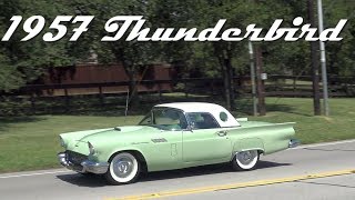 1957 Ford Thunderbird retro review in motion [upl. by Isherwood167]