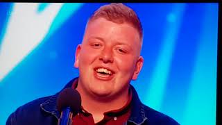 Gruffydd Wyn Roberts wows BGT judges and gets golden buzzer [upl. by Donny]