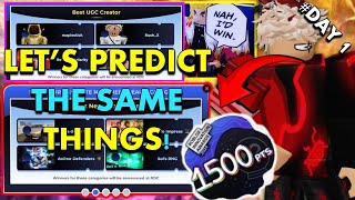 LOCKING PREDICTIONS VOTING Nominees Roblox Innovation Awards 2024 [upl. by Qulllon]