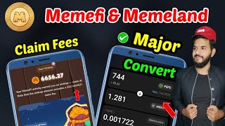 Memefi Claim fees amp memeland MEMES Convert  Major ByBit listing task  Memefi Listing and TGE [upl. by Ainollopa435]