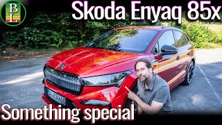 Skoda Enyaq 85x  Software Assist systems highway acceleration top speed [upl. by Hiasi]