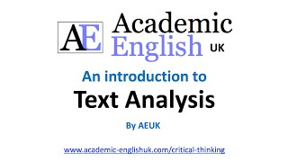 How to critically analyse a reading text [upl. by Chapel75]