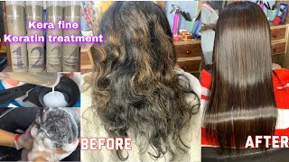 Right method of doing Keratin hair treatment  New Kera Fine keratin treatment detailed process [upl. by Leonore]