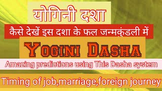 Yogini Dasha best dasha to predict the eventsयोगिनी दशा से कैसे फलित करें [upl. by Enihpets295]