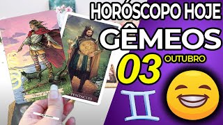 URGENTE 🆗 ALGO GRANDE ESTÁ CHEGANDO PARA VOCÊ 🎴 Gêmeos ♊ 3 Outubro 2024  Horoscopo do dia de hoje ♊ [upl. by Hoxsie]