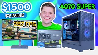 Best VALUE RTX 4070 Super Gaming PC Build 😄 Sub1500 Build  ft 7600X amp Pop Air [upl. by Webb]