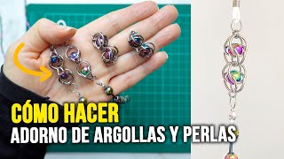 DIY BISUTERÍA  Argollas de acero utilizadas como accesorio [upl. by Llenreb]