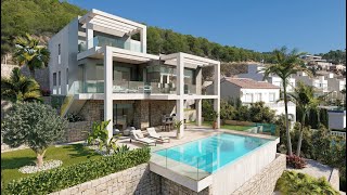 MODERN VILLAS  LUXURY PROPERTIES  CALPE  SEA AND MOUNTAIN VIEWS  REALTORS  COSTA BLANCA  SPAIN [upl. by Rebe130]