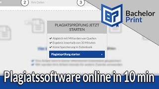 PLAGIATSSOFTWARE  OnlinePlagiatssoftware für deine Bachelorarbeit [upl. by Dorren]