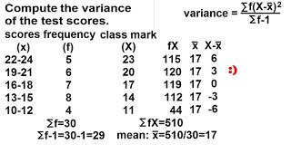 variance for grouped data [upl. by Rohn635]