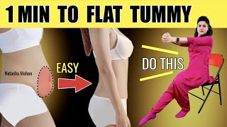 10 Minute Sitting Belly Fat Workout [upl. by Bayless]