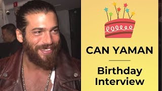 Can Yaman ❖ Israel trip confirmed ❖ Birthday Interview ❖ English ❖ 2019 [upl. by Ahsilahk]