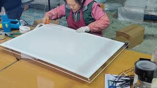 How to made the Acrylic light box [upl. by Iormina]