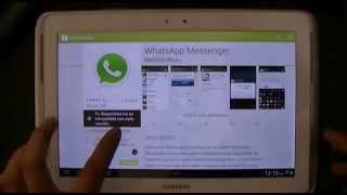 Como instalar Whatsapp en tablet facil y rapido App oficial [upl. by Adlesirg]