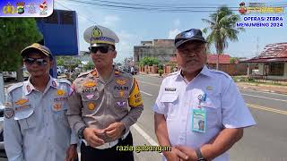 Sat Lantas Polres Beltim Gelar Razia Gabungan dengan Samsat Dishub dan Jasa Raharja Kab Beltim [upl. by Imalda]