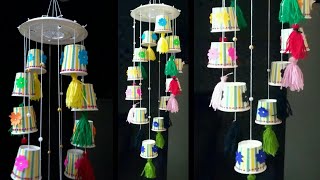 Wall hanging craft ideas best out of waste paper craftswaste material craft ideasBloom Crafts [upl. by Leoine]