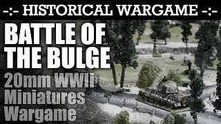 Battle of the Bulge WW2 20mm Miniatures Wargame by SSWG  HD Video [upl. by Clabo]