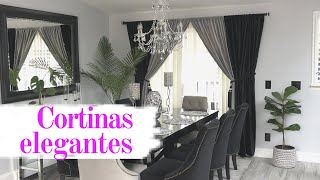 COMO PONER TUS CORTINAS MAS ELEGANTES 👍🏽😍 [upl. by Elfstan368]