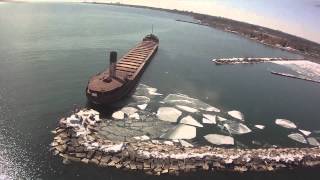 Lakeshore Ship Mississauga FPV  Dji Naza Quadcopter [upl. by Yoo860]