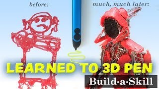 I spent 51 hours learning to use a 3D pen Progress from beginner to 3D pen robot [upl. by Orferd]