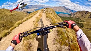 INSANE HELI BIKING DOWN A FULL MOUNTAIN RIDGE LINE [upl. by Vierno]