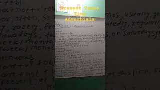 Present TenseTime Adverbials [upl. by Lenna]