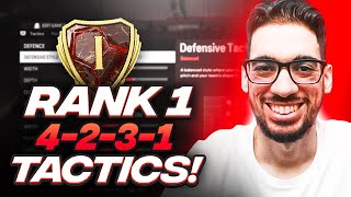 BEFORE PATCH THE BEST RANK 1 META 4231 FORMATION amp CUSTOM TACTICS FOR FC 24 ULTIMATE TEAM [upl. by Kcirdez]