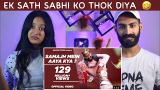 Reaction On  Samajh Mein Aaya Kya  Emiway Bantai  Beat Blaster [upl. by Ilujna]