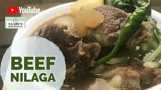 Simpleng Nilagang BAKA Recipe  Beef soup❤️107 [upl. by Dutch]