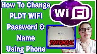 How To Change PLDT Wifi Password amp Name Using Phone  Step By Step Tutorial [upl. by Hammel331]