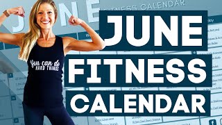 June Fitness Workout Calendar Workout Program  June Fitness Calendar Challenge 2021 [upl. by Stalker870]