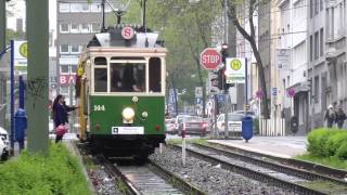 Oldie Trams und der Anderthalbdecker in Essen HD [upl. by Lucic]