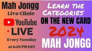 2024 Card Review MAH JONGG How to Play learn the categories Live Clinic 2024 49 i♥️mahj mahjong [upl. by Calv63]