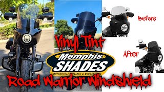 HowTo Vinyl Tint Motorcycle Windshield  Memphis Shades Windshield Tint [upl. by Penhall280]