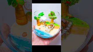 DIY Animal Crossing New Horizon Terrarium  Polymer clay [upl. by Adiaz94]