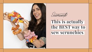 The EASIEST Scrunchie Tutorial Ever No Pattern Needed [upl. by Severson]