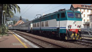 Roco FS E656009 “Caimano” Electric Locomotive XMPR livery pulling FS Express Passenger Train [upl. by Ahsinwad959]