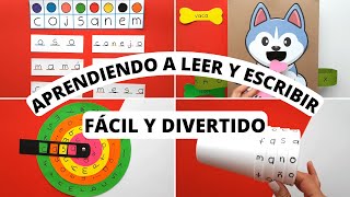 5 ACTIVIDADES DIVERTIDAS PARA ENSEÑAR A LEER Y ESCRIBIR FÁCIL  LECTOESCRITURA [upl. by Loughlin]