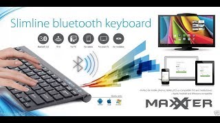 Maxxter clavier slim Bluetooth de chez Action [upl. by Aryhs]