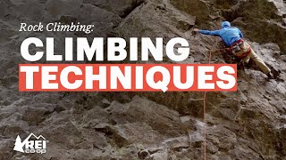 Rock Climbing Climbing Techniques [upl. by Aisirtap]