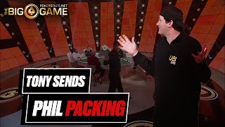 The Big Game S1 ♠️ W1 E5 ♠️ Tony G STACKS Hellmuth ♠️ PokerStars [upl. by Kieffer]