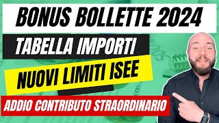 BONUS BOLLETTE LUCE E GAS 2024 quali importi e come fare domanda [upl. by Everson]