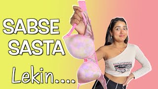 I Tried Cheapest Bras from Meesho  New Bra Collection in Budget [upl. by Leahsim]