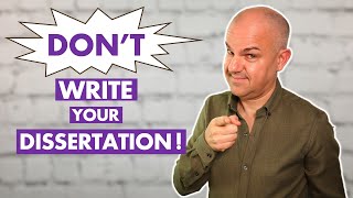 DONT WRITE YOUR DISSERTATION before doing this  BEST dissertation writing STRATEGY [upl. by Nohtan]